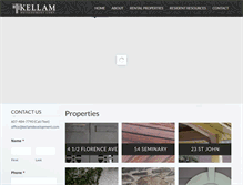 Tablet Screenshot of kellamdevelopment.com